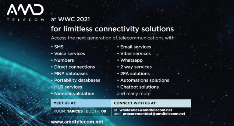 AMD Telecom to sponsor and exhibit at the WWC 2021